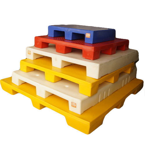 OEM代加工(gōng)方形滾塑塑料托盤(圖1) White Plaast Rectangular Roto Molded Plastic Pallets, Dimension/Size: 2x2.5 Feet To 5x5 Feet Pallets