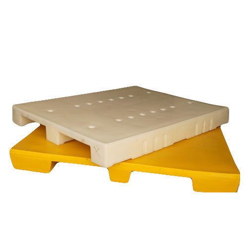 OEM代加工(gōng)方形滾塑塑料托盤(圖3) White Plaast Rectangular Roto Molded Plastic Pallets, Dimension/Size: 2x2.5 Feet To 5x5 Feet Pallets